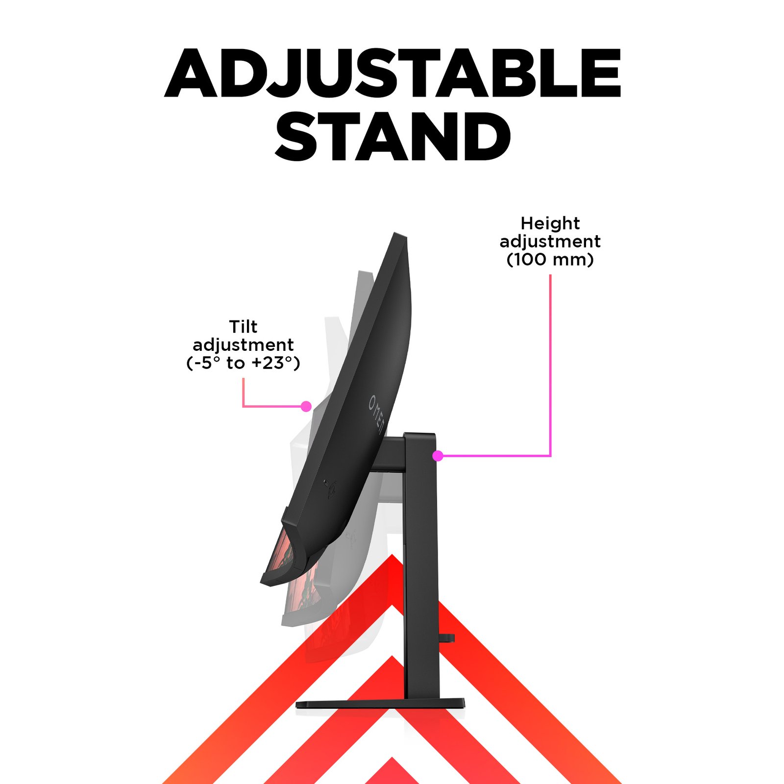 HP OMEN 32C QHD 165Hz CURVED GAMING MONITOR - Image 3